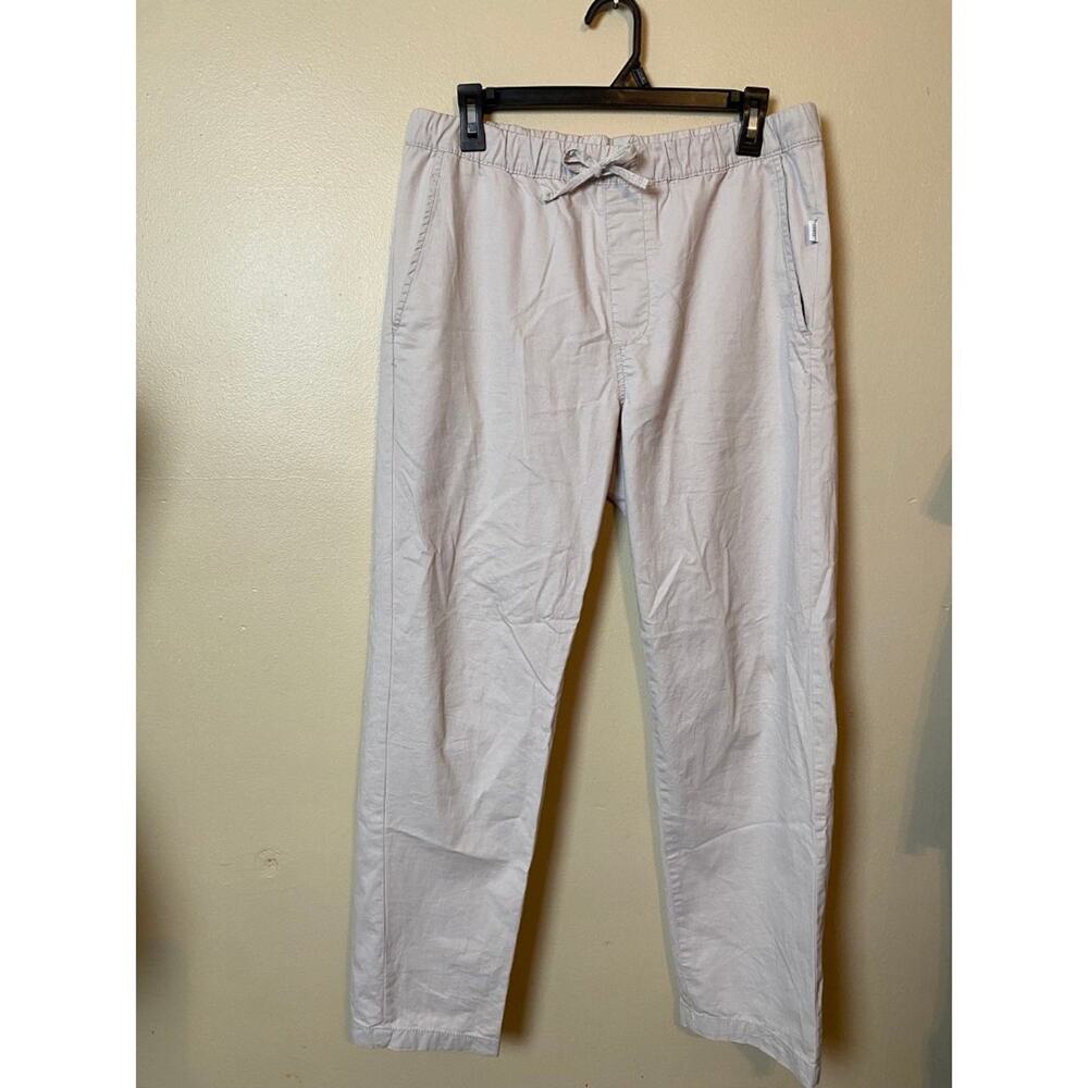 ONIA womens drawstring cropped pants lounge wear sweats 100% cotton Medium